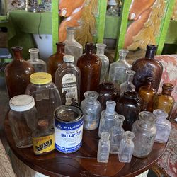 Antique Bottle Lot 