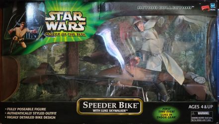 Luke Skywalker on speeder