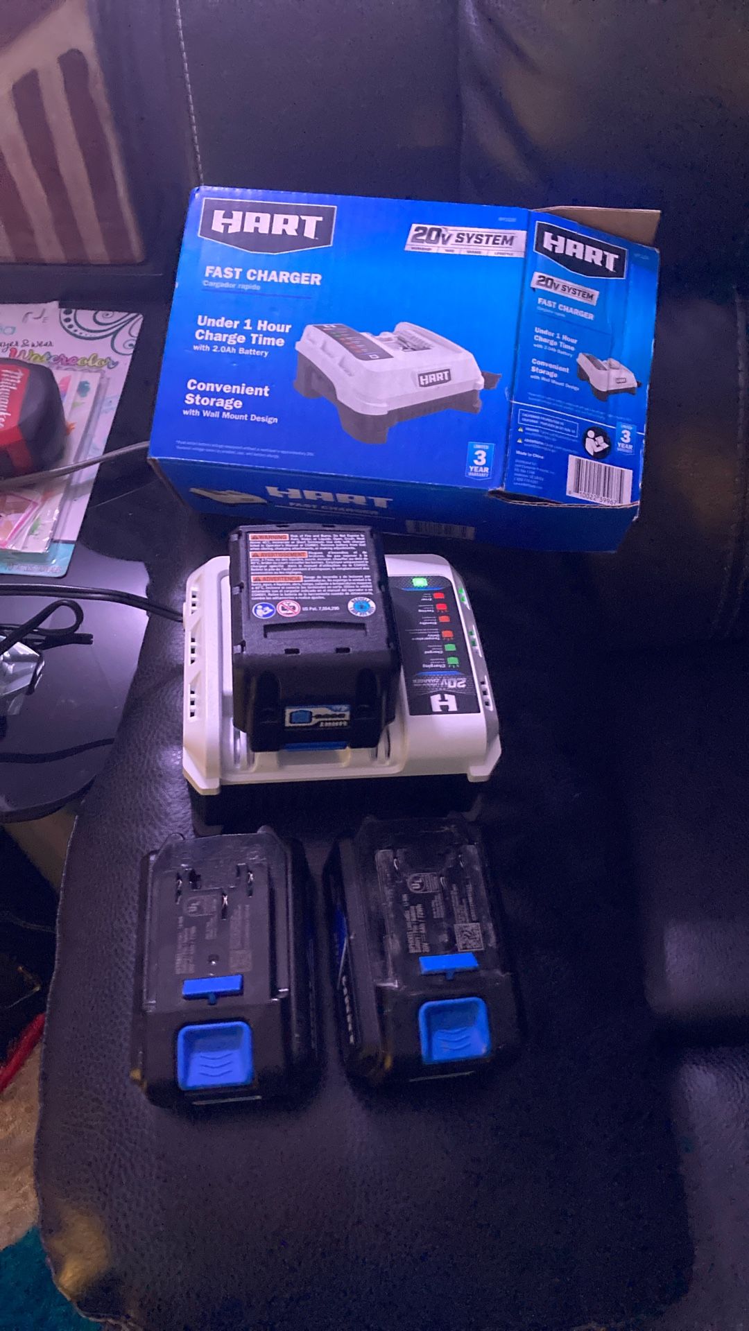 Impact Drill 3 Batteries And A Fast Charger In The Box Still