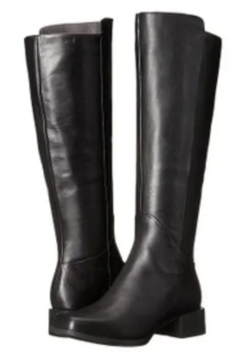 Black Leather Knee High Women’s Boot 