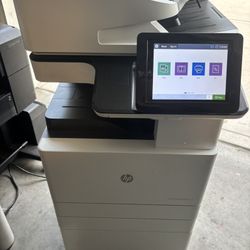 HP MFP E72535 Mono COPIER PRINTER SCAN FAX 3 Trays Including LCC Low Meter