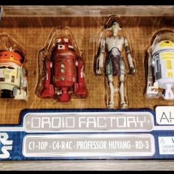Star Wars Droid Factory Ahsoka Series 4-Pack – C1-10P, C4-R4C, Professor Huyang, RD-3