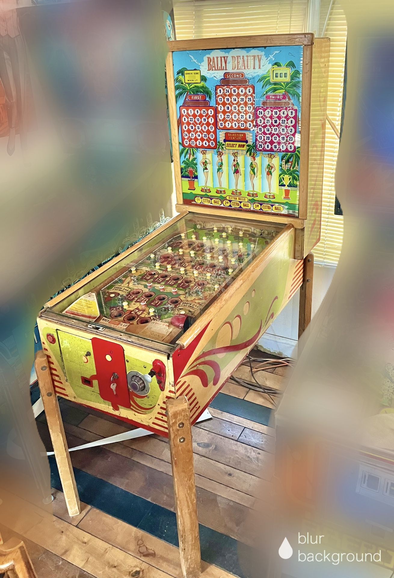 Vintage 1940s Bally Beauty Pinball Bingo Machine