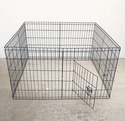 (NEW) $39 Foldable 24” Tall x 24” Wide x 8-Panel Pet Playpen Dog Crate Metal Fence Exercise Cage