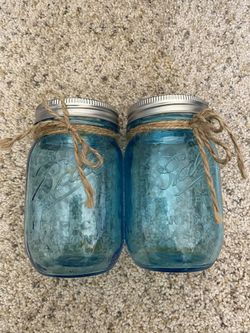 Blue Ball Mason Jars