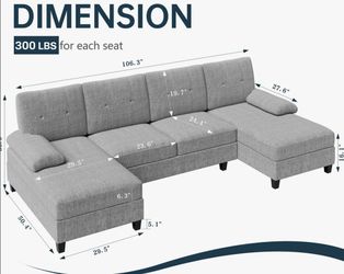 Gray Sectional Sofa Great Condition!