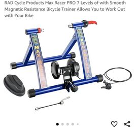 Bike trainer indoor RAD. New in box. Bought it but never used it. 