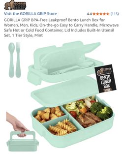 Gorilla Grip Bento Box. Perfect for home business or storage. Gorilla Grip Bento Box. Perfect for home business or storage.  Color is white. See pictu
