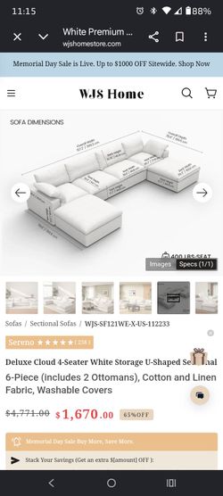 For sale. New 6 piece sectional in Hesperia/New