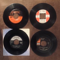 4 Vinyl 45 Records-Teenager In Love-Still Of The Night-Wilson Pickett-Everly Brothers-GC 