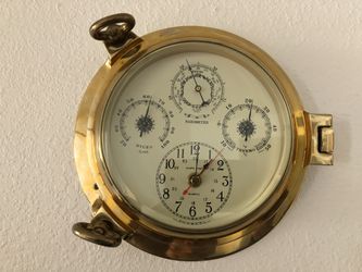 Brass clock