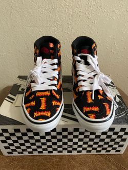 Vans Off The Wall Thrasher Skate Sk8 High Top Size 5.5 Youth