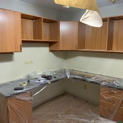 Corner Desk With Cabinets