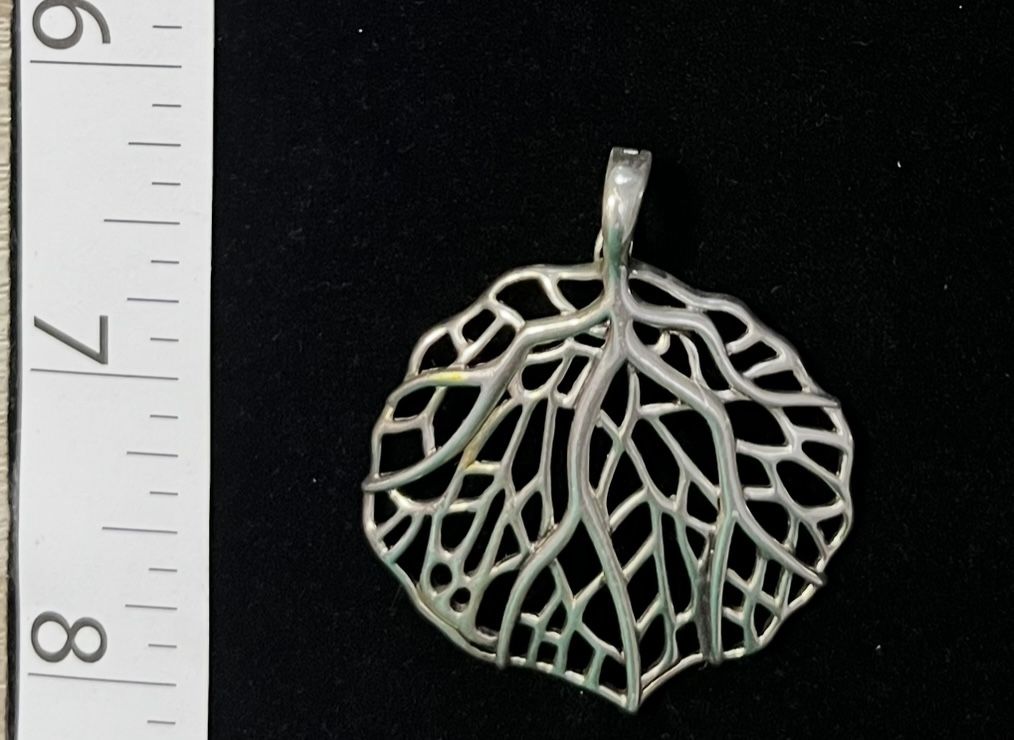 Whitney Kelly Sterling Silver Leaf Pendant