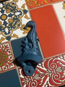 Pier 1 Iron Sea Horse Beer Opener