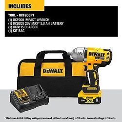 DeWalt Impact And Battery With Charger. 20v Max /60max