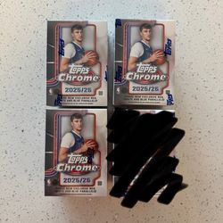 2025-2026 Topps Chrome NBA Basketball Value Booster Boxes