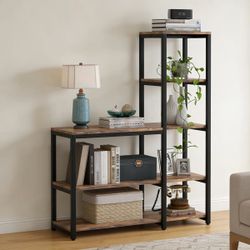 5-Tier Geometric Bookcase
