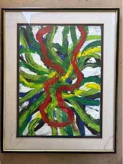Puerto Rican Artist Raimundo Figueroa Acrylic Painting