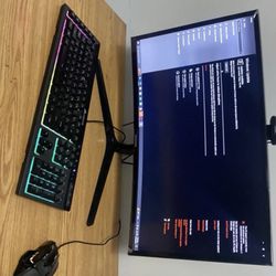 nxzt gaming pc , 27inch samsung monitor brookstone mouse and regular keyboard 