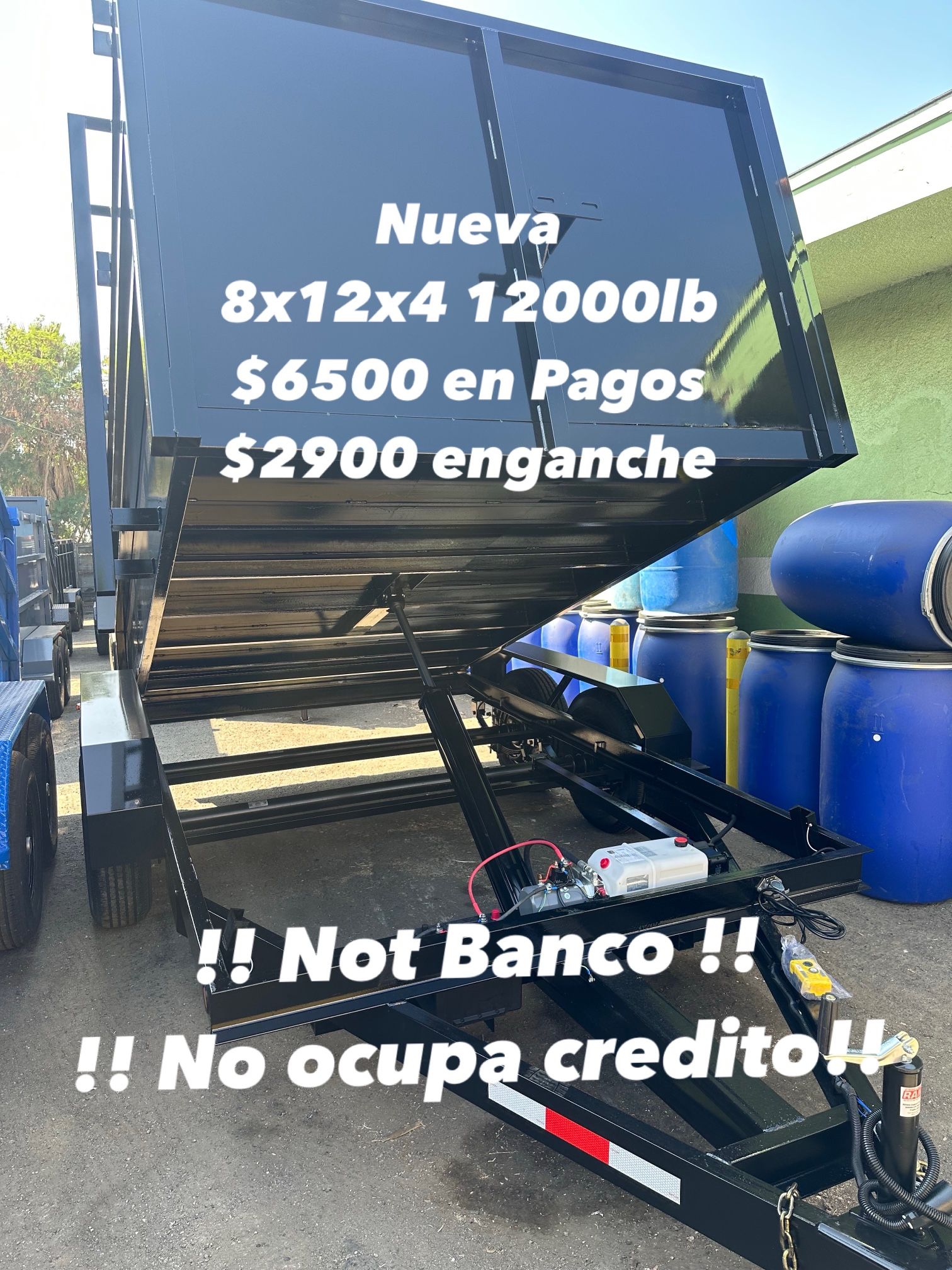 2025 Nueva 8x12x4 Dump Trailer 12000lbs