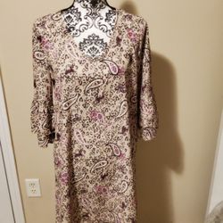First Love Paisley Print Dress Size Small 
