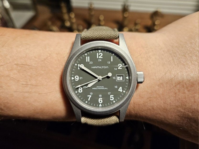 Hamilton Khaki Field Officer Mechanical Watch MINT Condition Handwinding