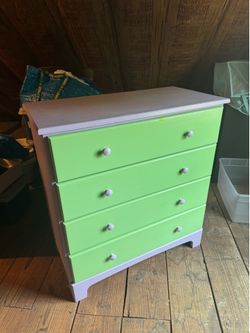 Solid wood kids dresser