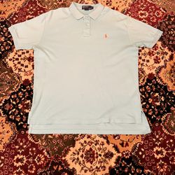 Polo Ralph Lauren Men's Short Sleeve Collared Shirt Sky Blue Size L - Quality!