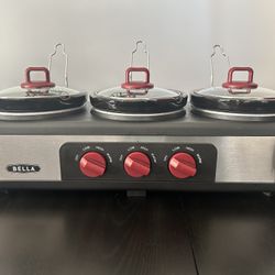 Triple slow Cooker Buffet & Serve