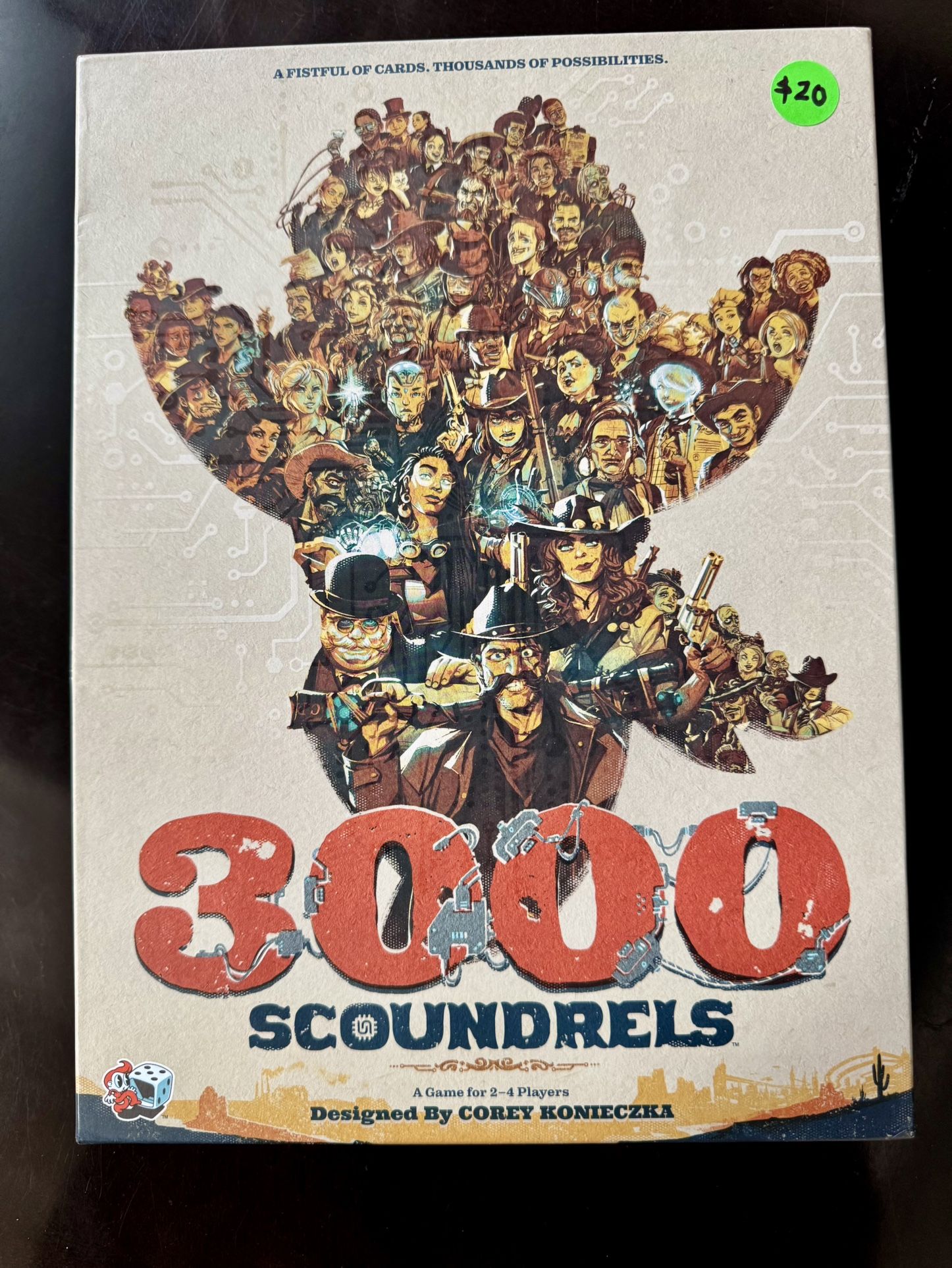 3000 Scoundrels Board Game | Strategy Game | Fun Family Game | Game Night with Adults and Kids