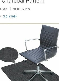 ES Robbins TrendSetter® Designer Chair Mat 35" x 47" with Charcoal Pattern