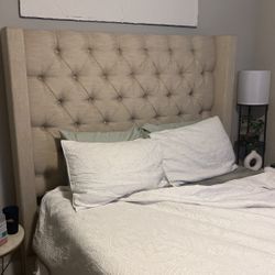 Beige Bed Frame 