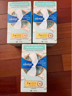 Always pads $5/each
