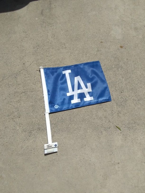 Dodgers Car Flag