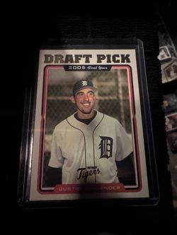 Justin Verlander 2005 First Year Draft Pick Baseball Card