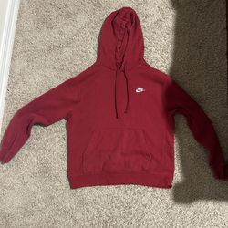 Dark Red Nike Hoodie 