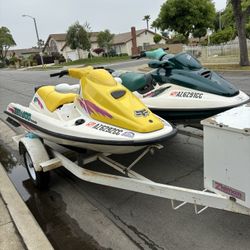 2 Seadoos With Trailer