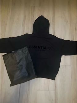 Black essentials hoodie