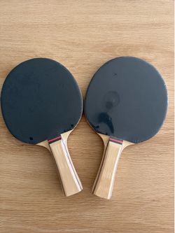 Set of two STIGA ping pong paddles