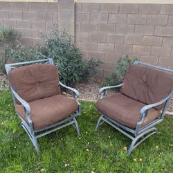 Pair Of Rocking Patio Chairs