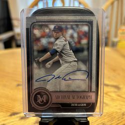 2019 Topps Museum Collection Jacob DeGrom Archival Autograph /199