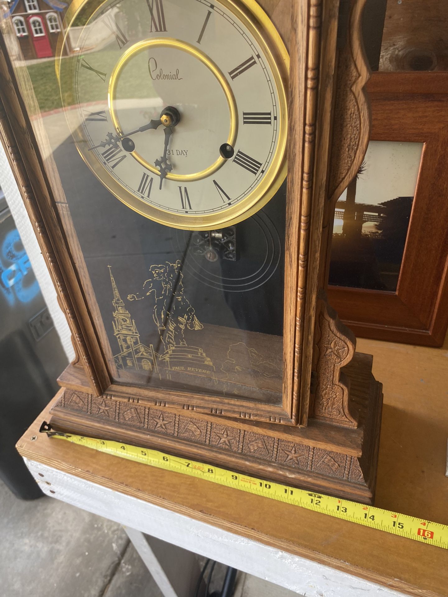 Antique Bicentennial Paul Revere Clock