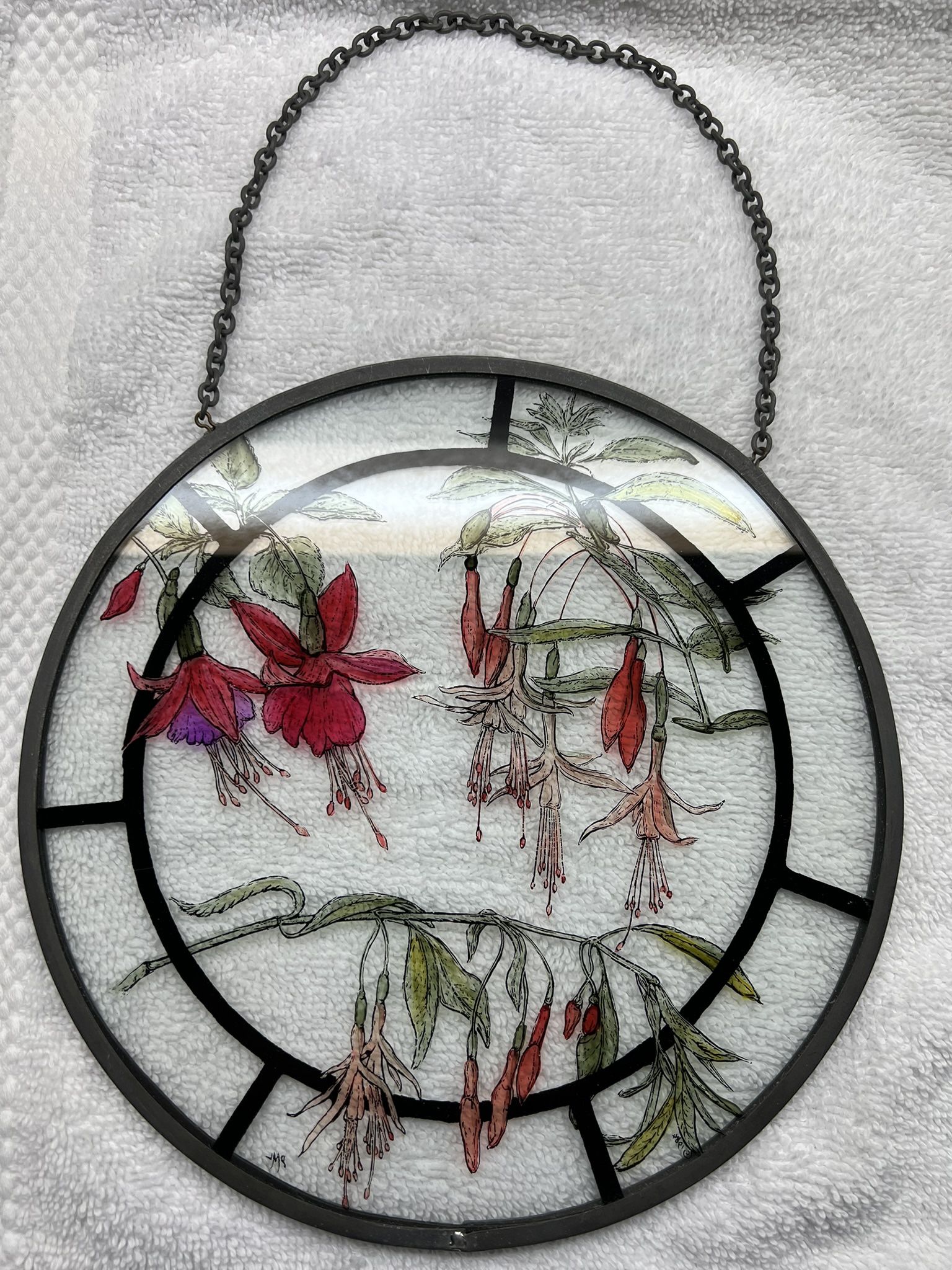Vintage Stained Glass Sun Catcher