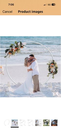 Compatible for Round Wedding Arch Frame, Circle Flower