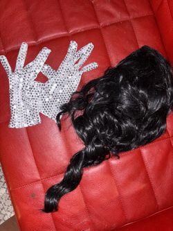 Michael Jackson Wig and Glove Costume Adult Cosplay