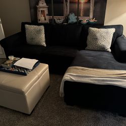 Couch With Ottoman W Pillows