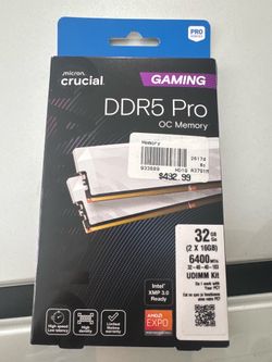 Crucial DDR5 Pro OC Memory 32GB Kit (2x16gb) BRAND NEW