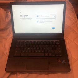 HP Chrome book 14 Intel Celeron N3350 4gb RAM 32gb Emmc Chalkboard Gray Laptop