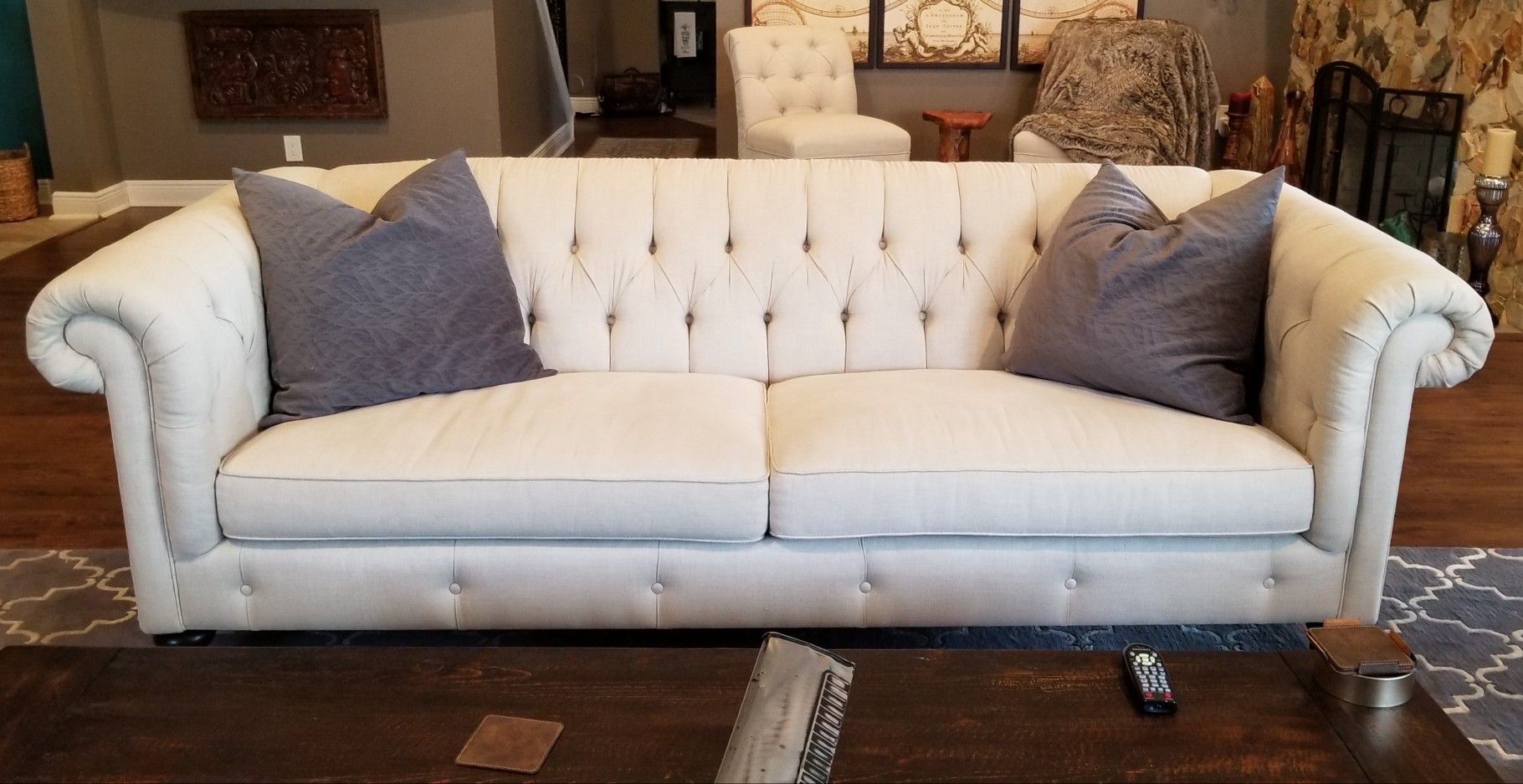 Couch, Sofa - Tufted Chesterfields - Individual or Set of Two